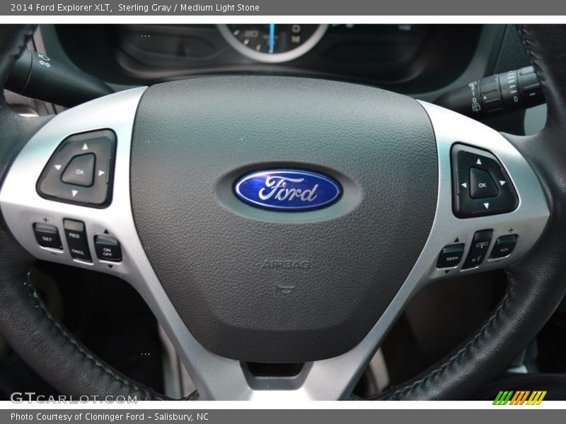 Sterling Gray / Medium Light Stone 2014 Ford Explorer XLT
