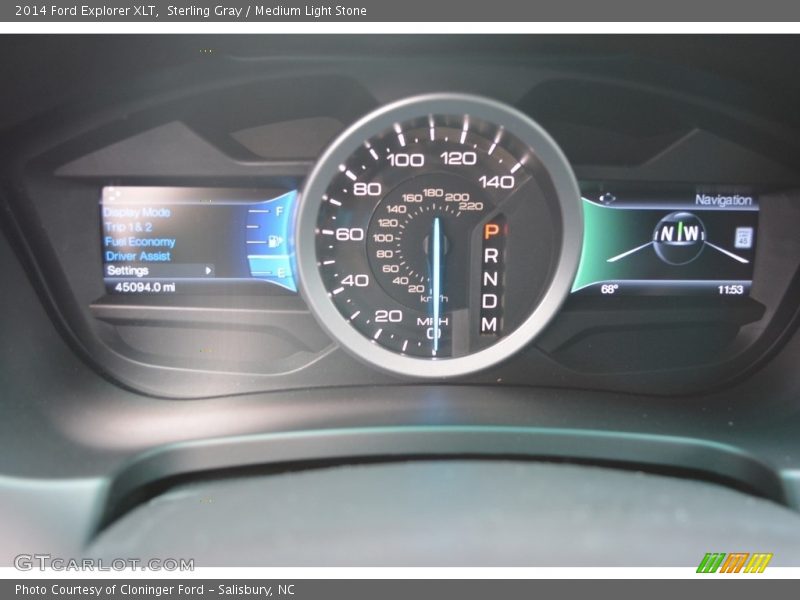 Sterling Gray / Medium Light Stone 2014 Ford Explorer XLT