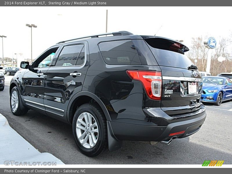 Sterling Gray / Medium Light Stone 2014 Ford Explorer XLT