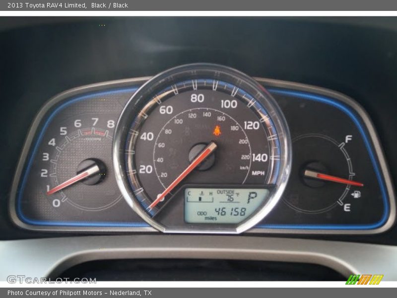 Black / Black 2013 Toyota RAV4 Limited