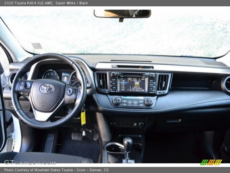 Super White / Black 2016 Toyota RAV4 XLE AWD