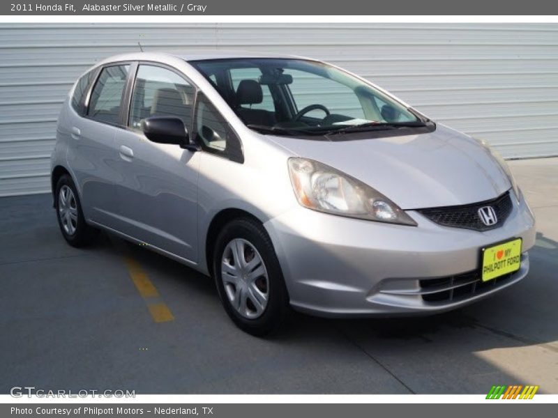 Alabaster Silver Metallic / Gray 2011 Honda Fit