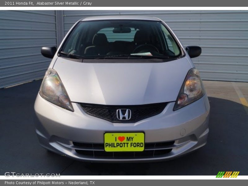 Alabaster Silver Metallic / Gray 2011 Honda Fit