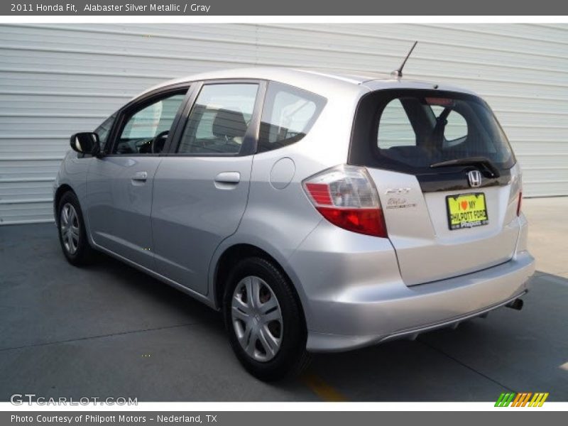 Alabaster Silver Metallic / Gray 2011 Honda Fit
