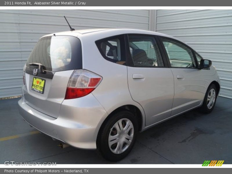 Alabaster Silver Metallic / Gray 2011 Honda Fit