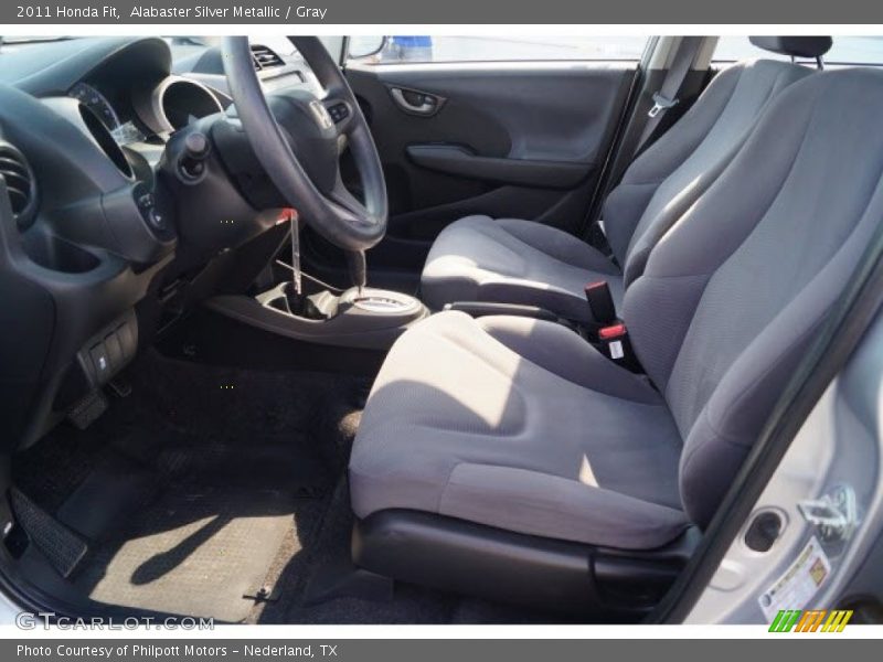 Alabaster Silver Metallic / Gray 2011 Honda Fit