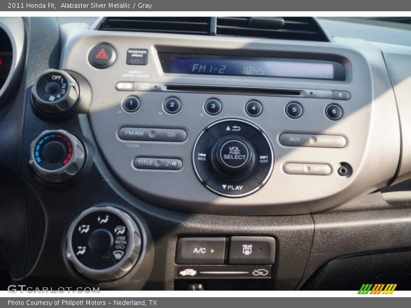 Alabaster Silver Metallic / Gray 2011 Honda Fit