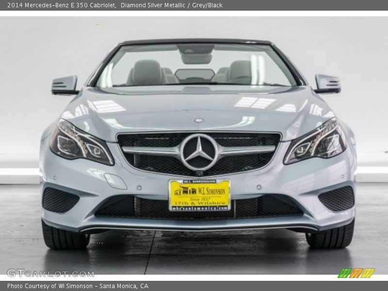 Diamond Silver Metallic / Grey/Black 2014 Mercedes-Benz E 350 Cabriolet