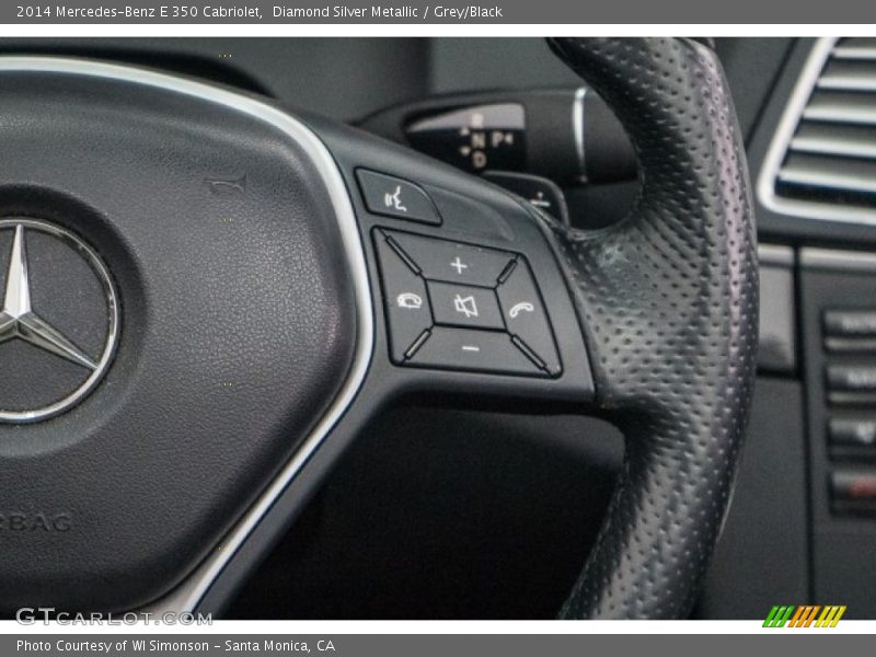 Diamond Silver Metallic / Grey/Black 2014 Mercedes-Benz E 350 Cabriolet