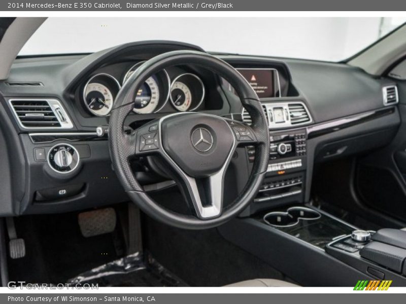 Diamond Silver Metallic / Grey/Black 2014 Mercedes-Benz E 350 Cabriolet