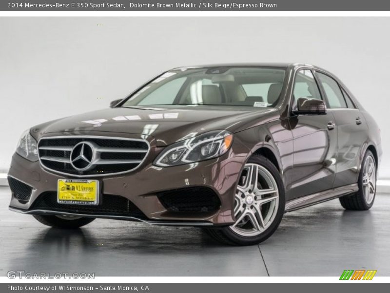 Dolomite Brown Metallic / Silk Beige/Espresso Brown 2014 Mercedes-Benz E 350 Sport Sedan