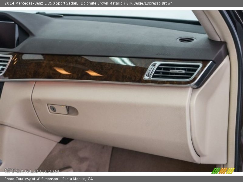 Dolomite Brown Metallic / Silk Beige/Espresso Brown 2014 Mercedes-Benz E 350 Sport Sedan
