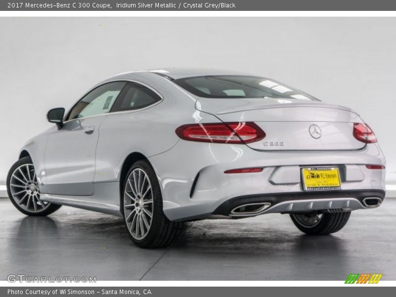 Iridium Silver Metallic / Crystal Grey/Black 2017 Mercedes-Benz C 300 Coupe