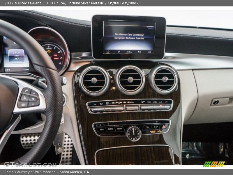 Iridium Silver Metallic / Crystal Grey/Black 2017 Mercedes-Benz C 300 Coupe