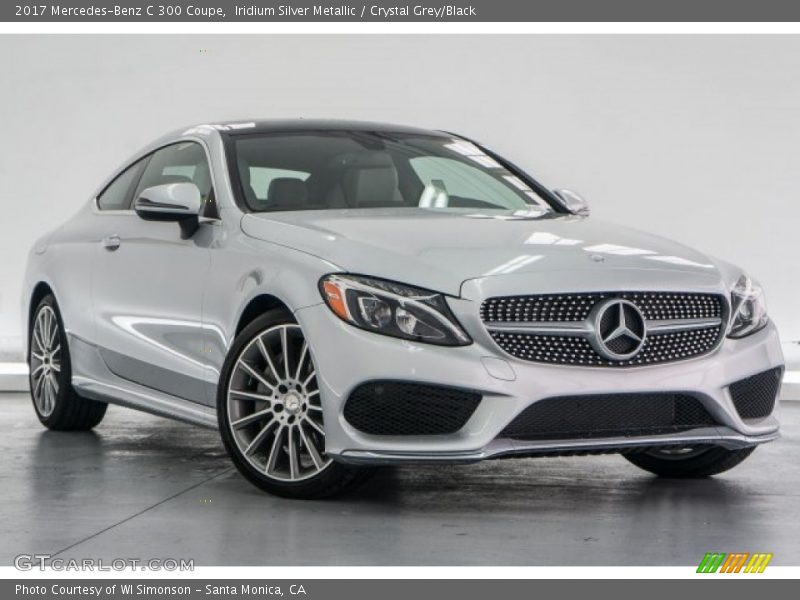 Iridium Silver Metallic / Crystal Grey/Black 2017 Mercedes-Benz C 300 Coupe