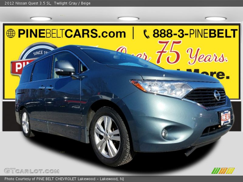 Twilight Gray / Beige 2012 Nissan Quest 3.5 SL