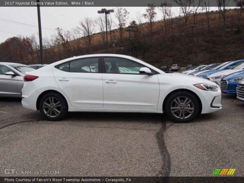 White / Black 2017 Hyundai Elantra Value Edition