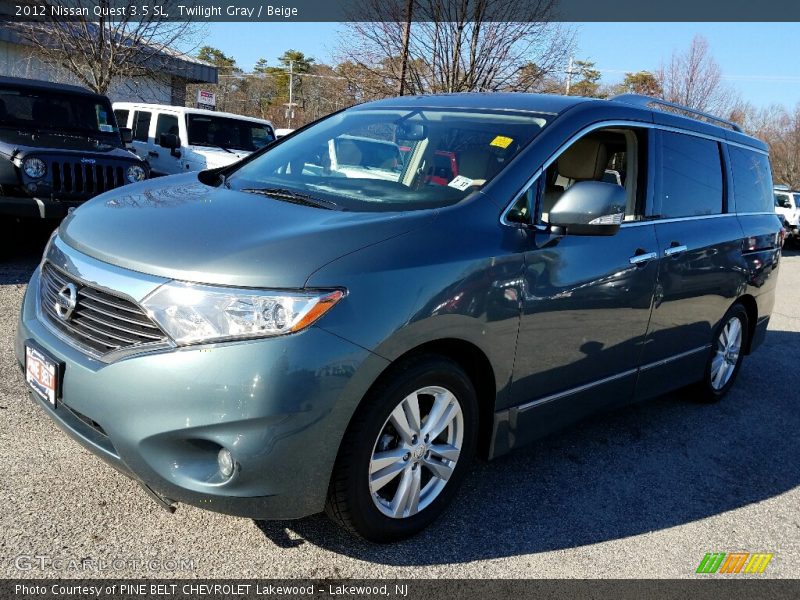 Twilight Gray / Beige 2012 Nissan Quest 3.5 SL