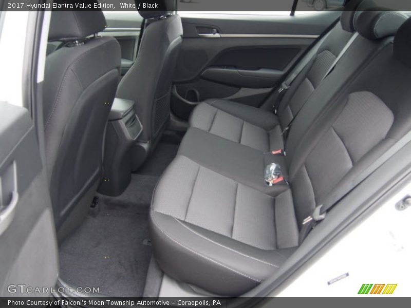 White / Black 2017 Hyundai Elantra Value Edition