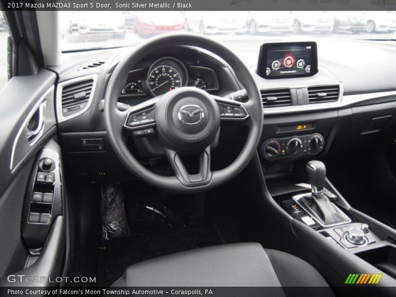 Sonic Silver Metallic / Black 2017 Mazda MAZDA3 Sport 5 Door