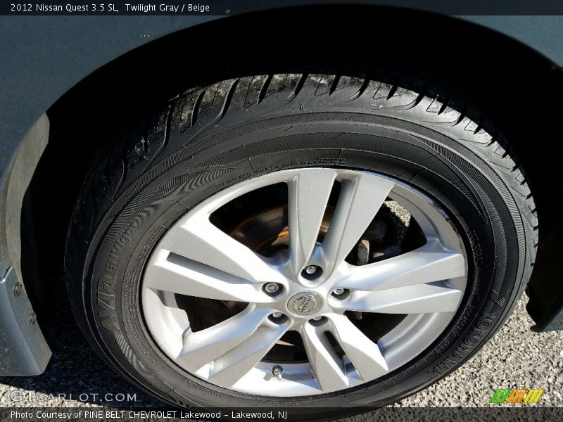 Twilight Gray / Beige 2012 Nissan Quest 3.5 SL