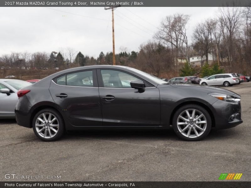 Machine Gray Metallic / Black 2017 Mazda MAZDA3 Grand Touring 4 Door
