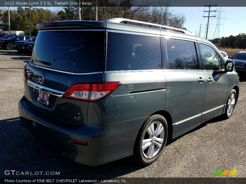 Twilight Gray / Beige 2012 Nissan Quest 3.5 SL