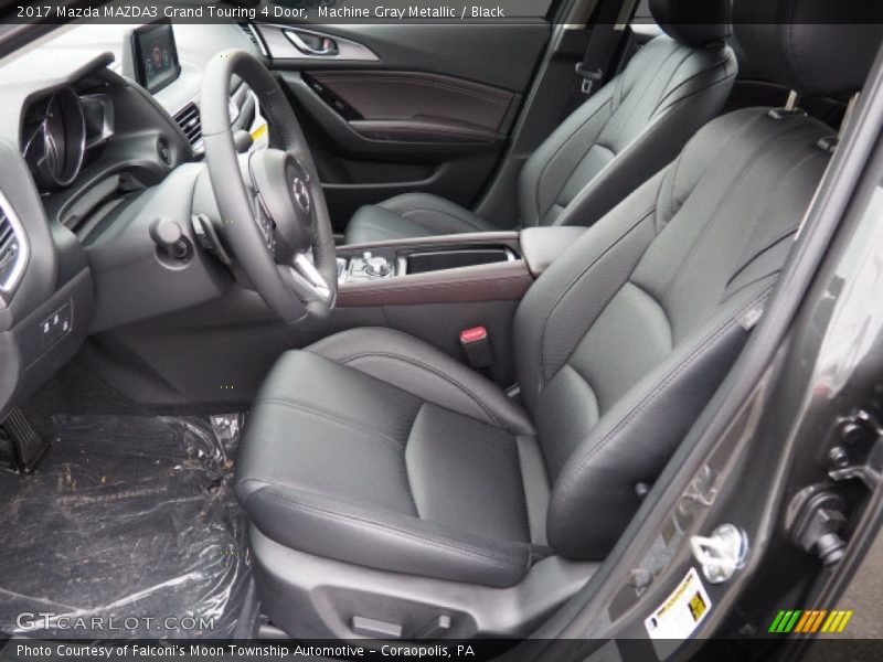 Machine Gray Metallic / Black 2017 Mazda MAZDA3 Grand Touring 4 Door