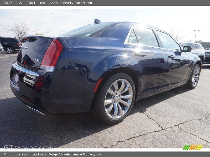Jazz Blue Pearl / Black/Linen 2017 Chrysler 300 Limited