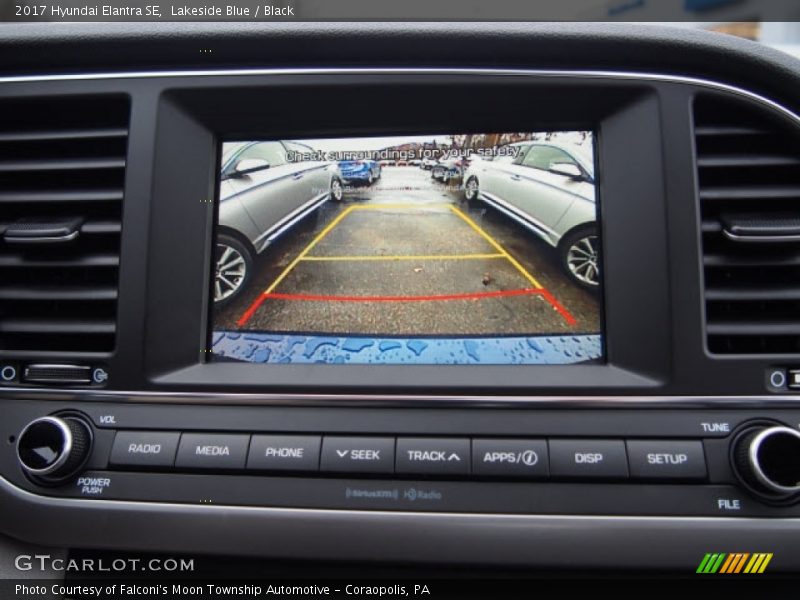 Lakeside Blue / Black 2017 Hyundai Elantra SE