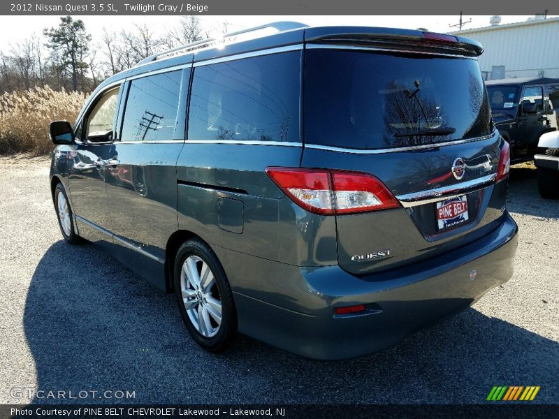 Twilight Gray / Beige 2012 Nissan Quest 3.5 SL