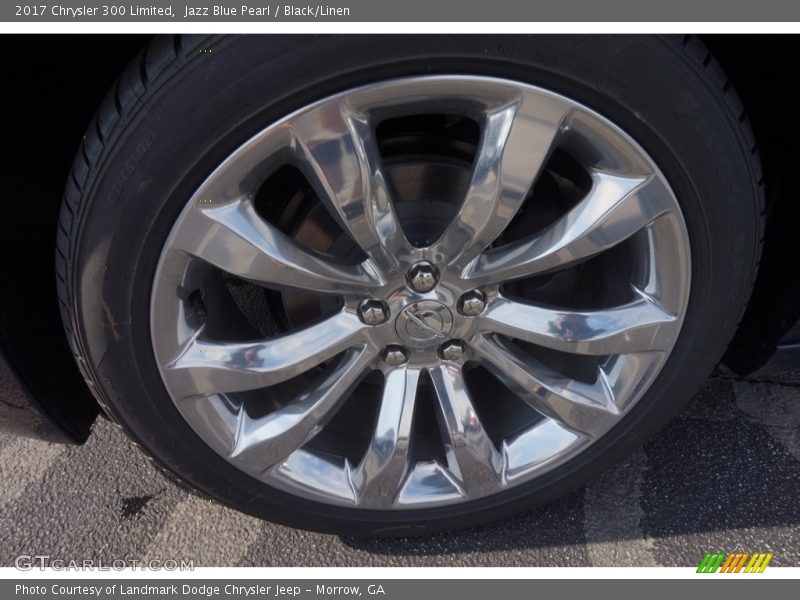 Jazz Blue Pearl / Black/Linen 2017 Chrysler 300 Limited