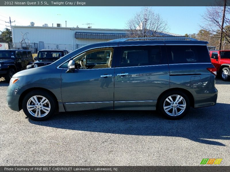 Twilight Gray / Beige 2012 Nissan Quest 3.5 SL