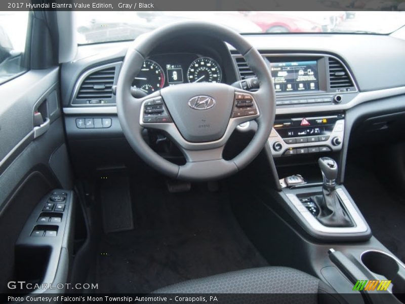 Gray / Black 2017 Hyundai Elantra Value Edition