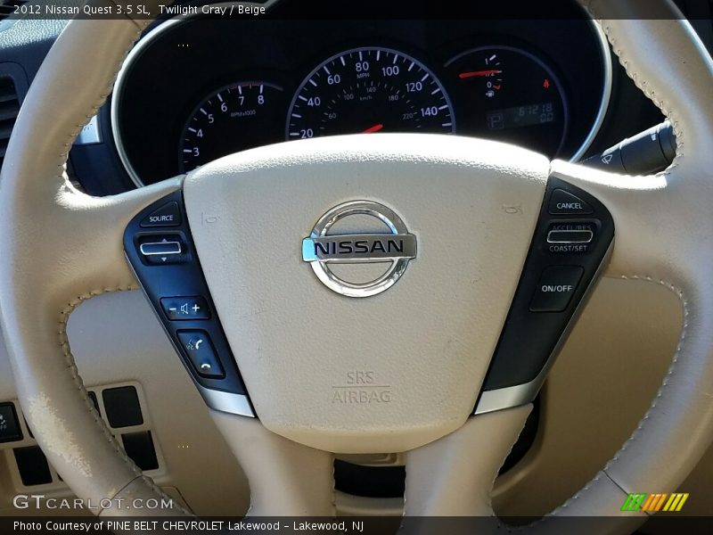 Twilight Gray / Beige 2012 Nissan Quest 3.5 SL