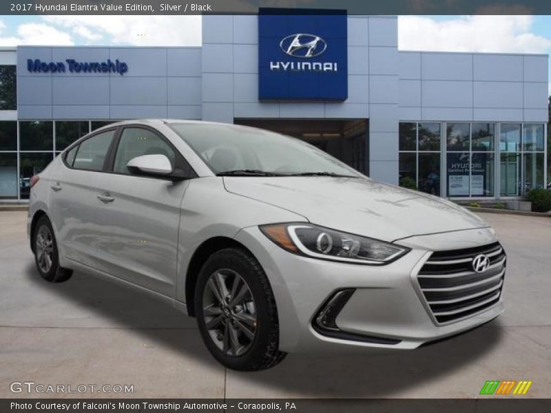 Silver / Black 2017 Hyundai Elantra Value Edition
