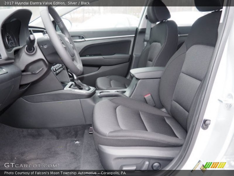 Silver / Black 2017 Hyundai Elantra Value Edition