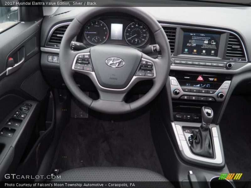Silver / Black 2017 Hyundai Elantra Value Edition