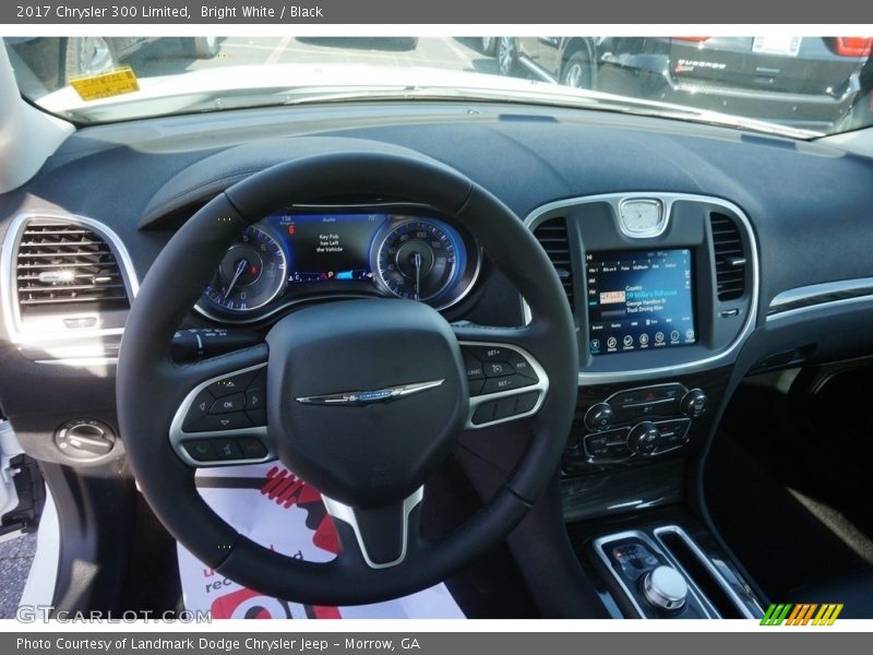 Bright White / Black 2017 Chrysler 300 Limited
