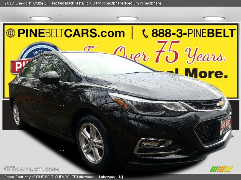 Mosaic Black Metallic / Dark Atmosphere/Medium Atmosphere 2017 Chevrolet Cruze LT