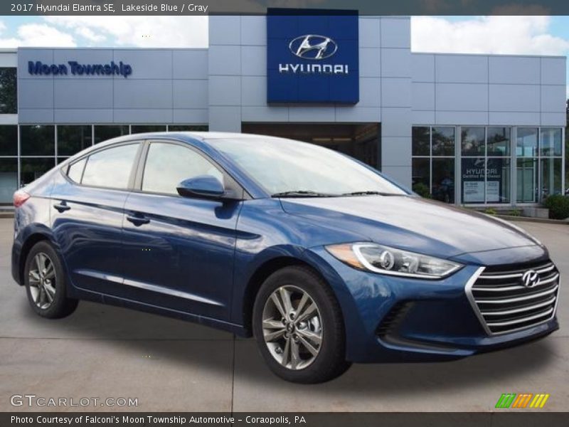 Lakeside Blue / Gray 2017 Hyundai Elantra SE