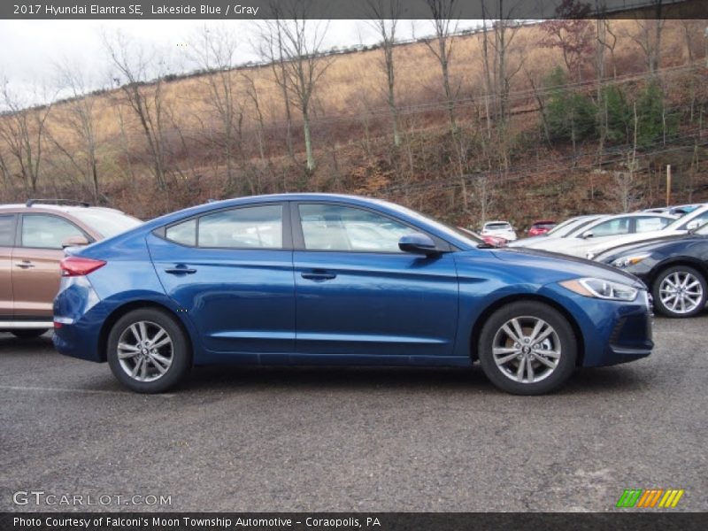 Lakeside Blue / Gray 2017 Hyundai Elantra SE