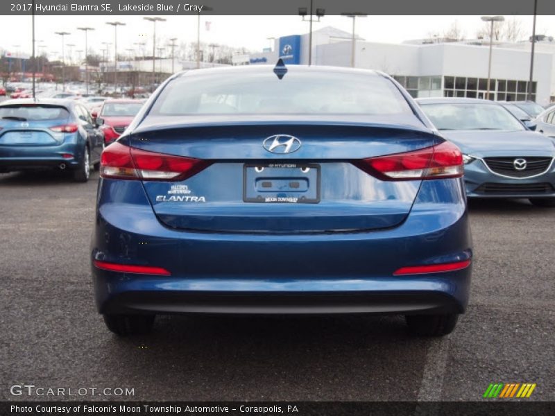 Lakeside Blue / Gray 2017 Hyundai Elantra SE