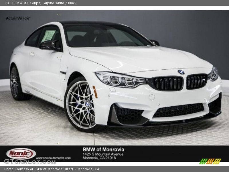 Alpine White / Black 2017 BMW M4 Coupe