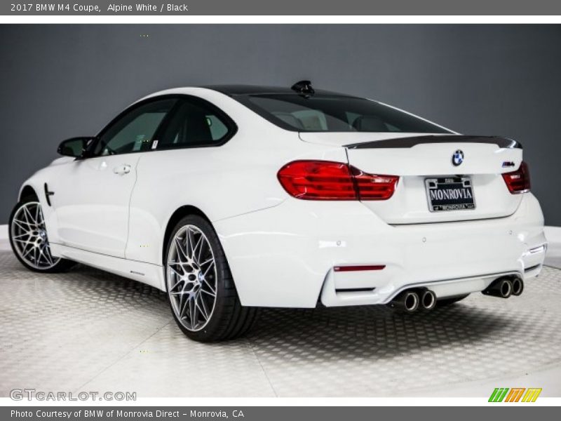 Alpine White / Black 2017 BMW M4 Coupe