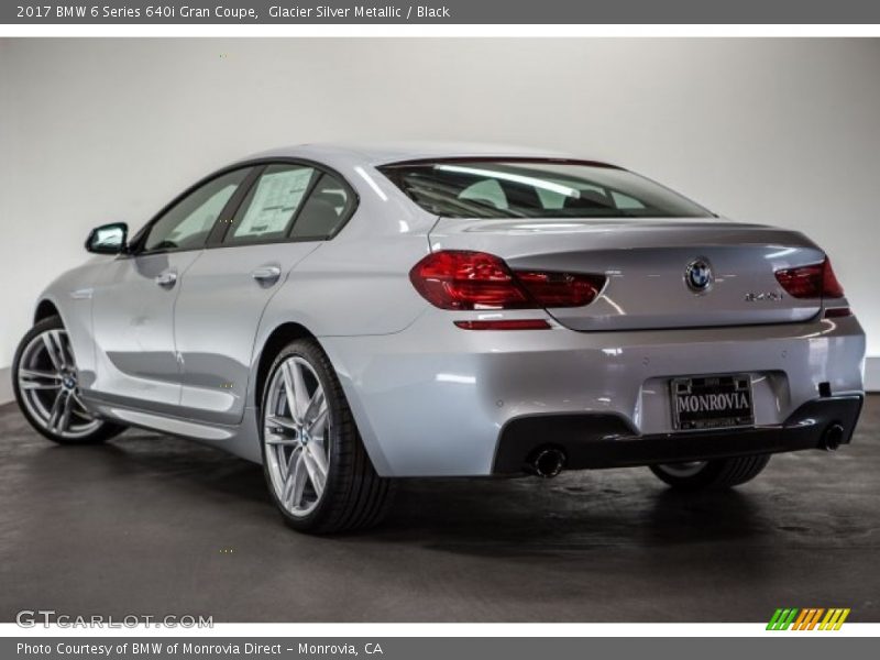 Glacier Silver Metallic / Black 2017 BMW 6 Series 640i Gran Coupe