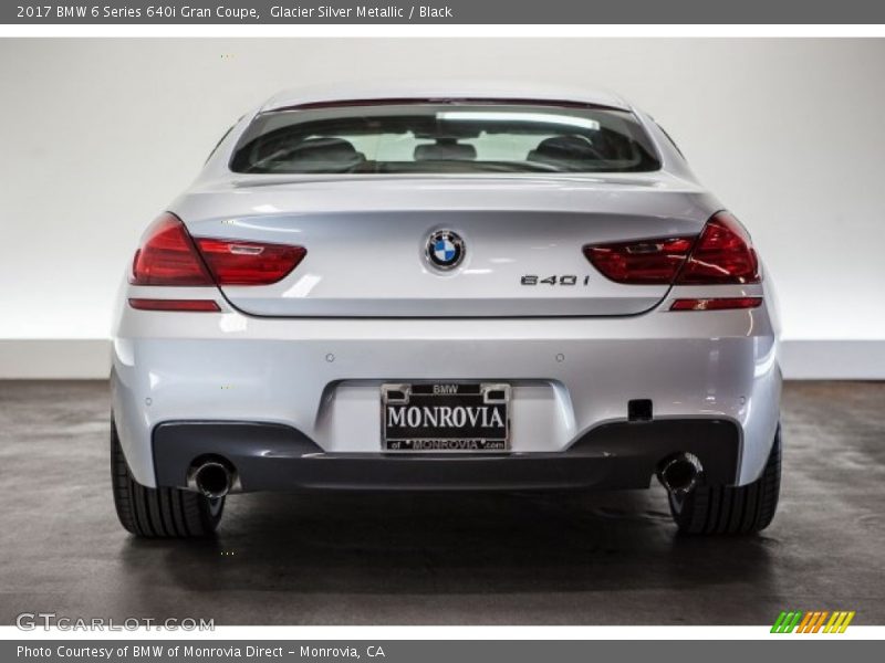 Glacier Silver Metallic / Black 2017 BMW 6 Series 640i Gran Coupe