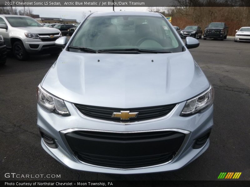 Arctic Blue Metallic / Jet Black/Dark Titanium 2017 Chevrolet Sonic LS Sedan