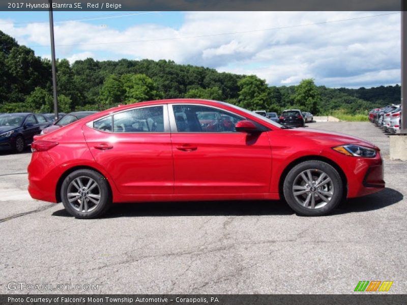 Red / Beige 2017 Hyundai Elantra SE
