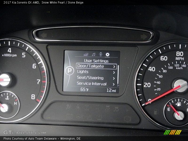  2017 Sorento EX AWD EX AWD Gauges